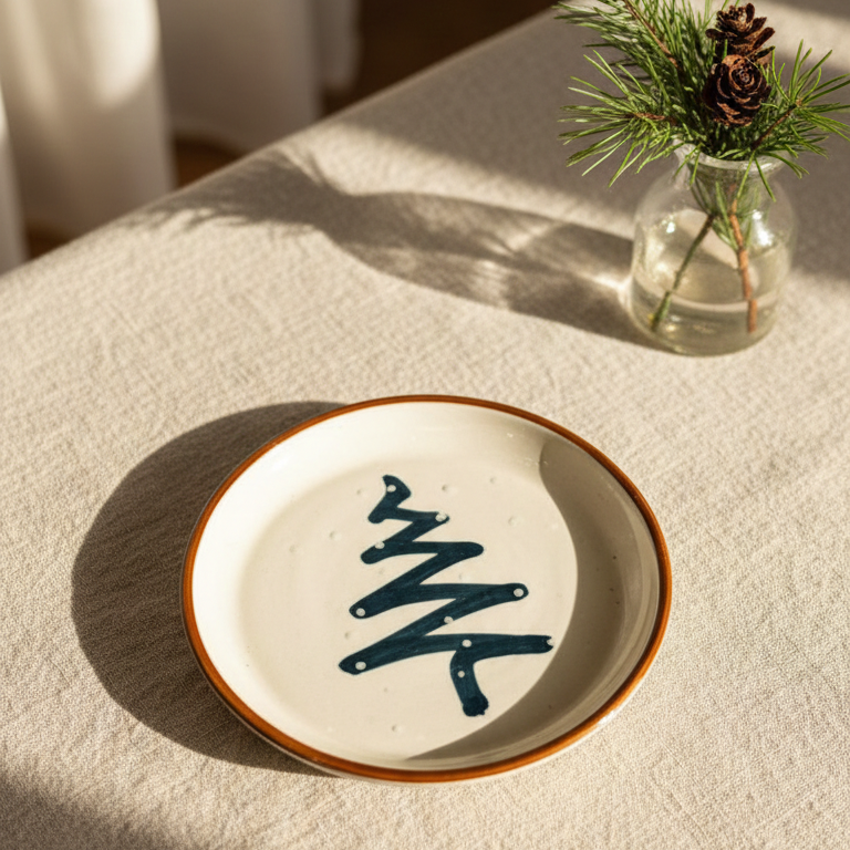 Christmas Tree Plate - 5 Inch (Set of 2)