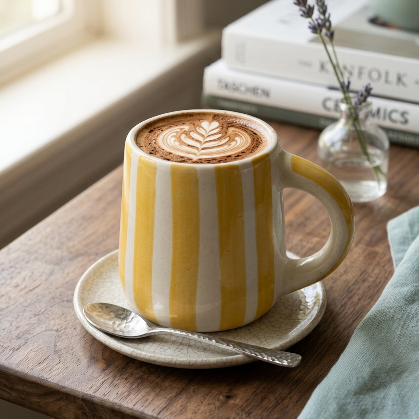 Yellow Stripes Mug - 250ML