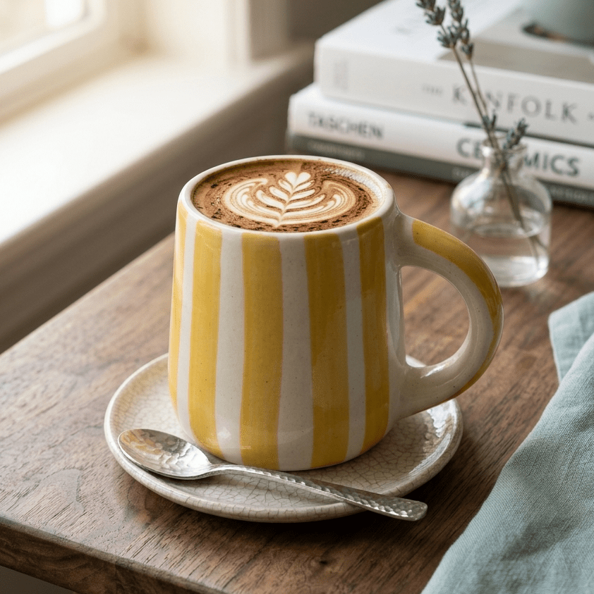 Yellow Stripes Mug - 350ML