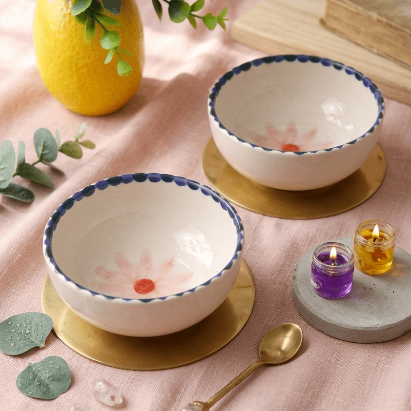 Blush Bloom Fruit Bowl - 5 Inch