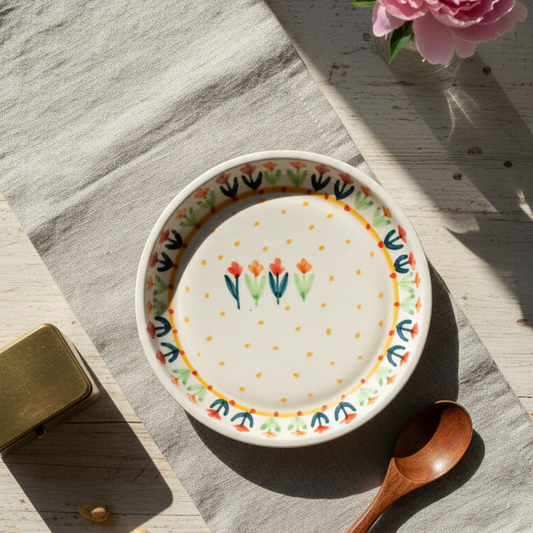 Flower Garden Plate - 5 Inch