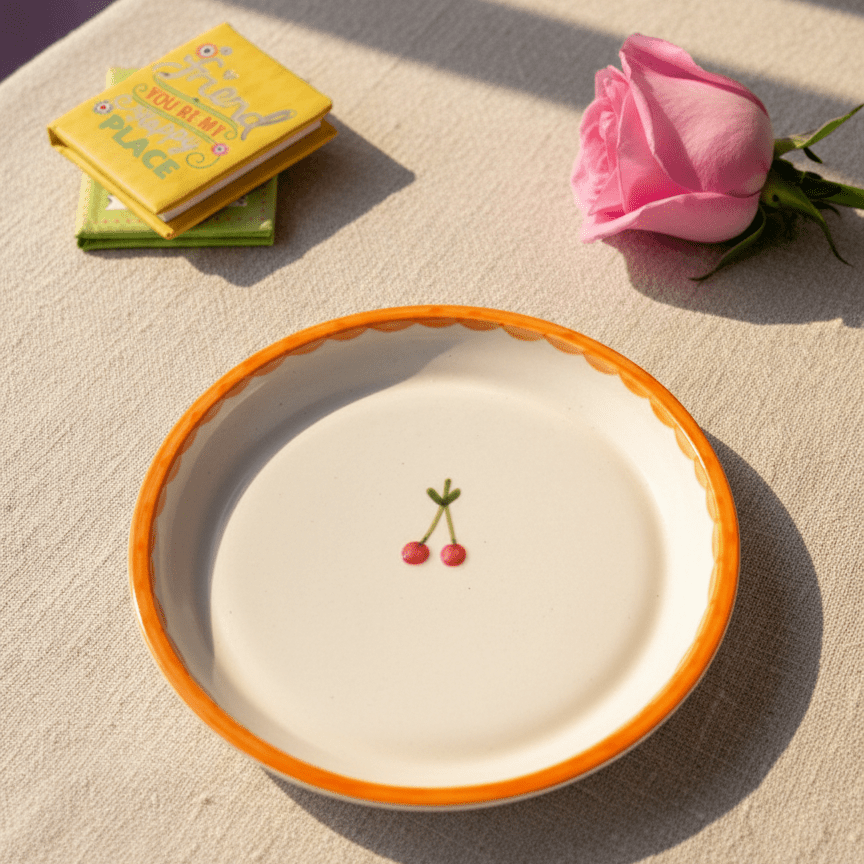 Sunkissed Cherry Plate - 5 Inch