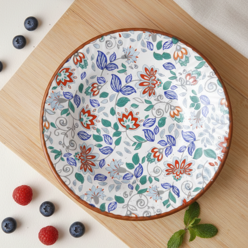Eden Bloom Pasta Plate - 7 Inch