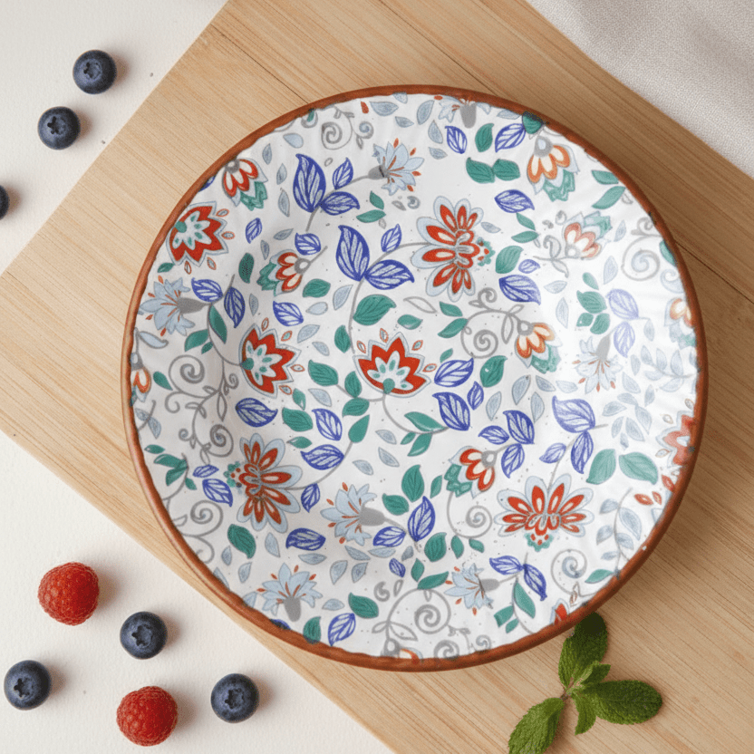 Eden Bloom Pasta Plate - 7 Inch