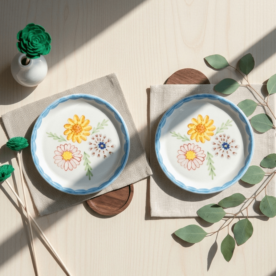 Floral Plate - 5 Inch