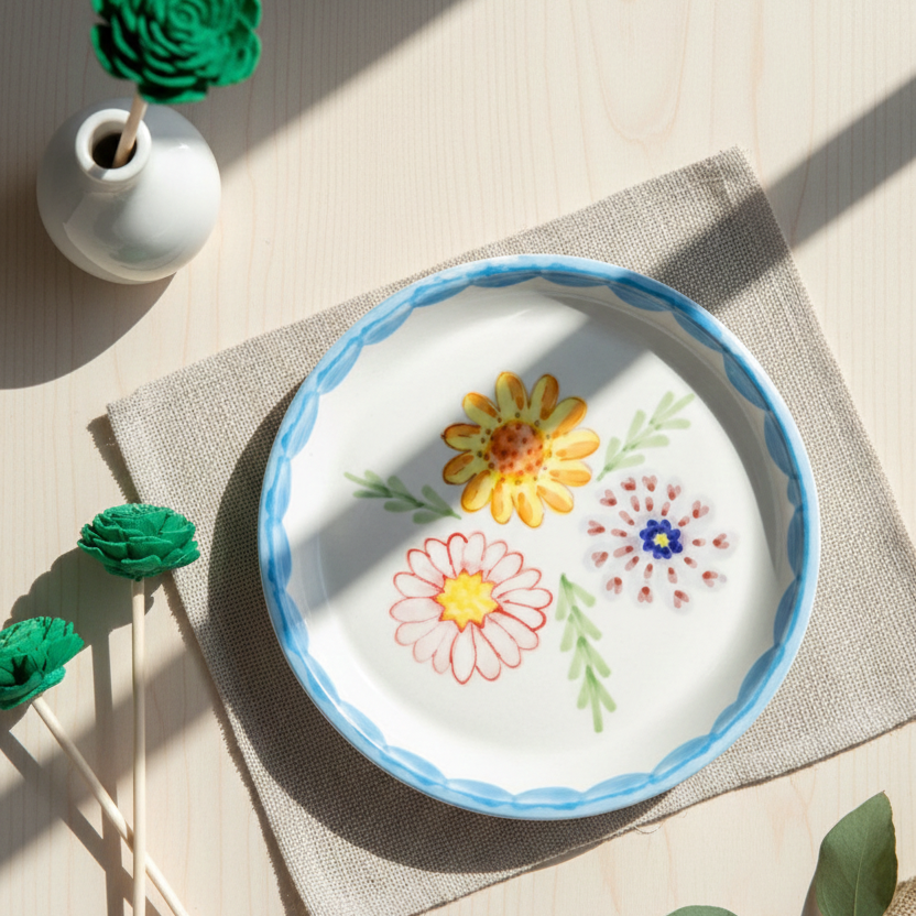 Floral Plate - 5 Inch
