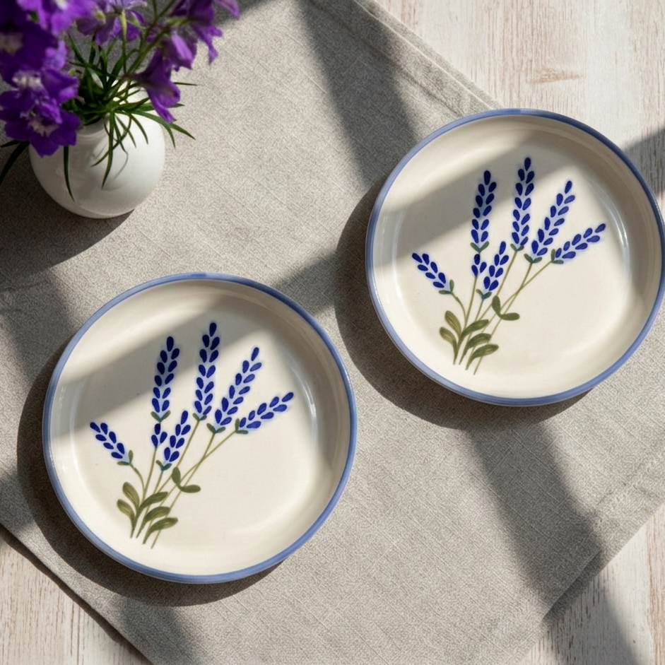 Lavender Plate - 5 Inch (Set of 2)