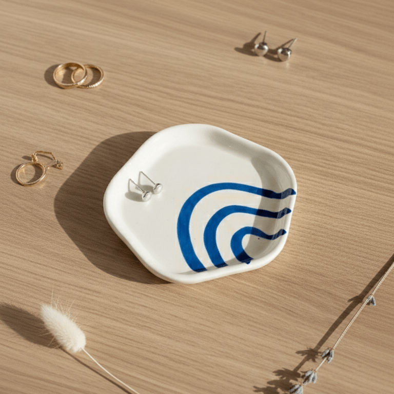 Blue Lines Coaster (Set of 2)