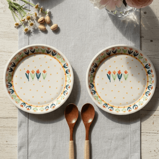 Flower Garden Plate - 5 Inch