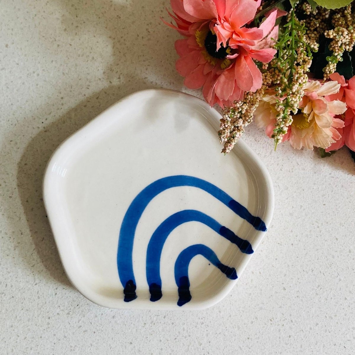 Blue Lines Coaster (Set of 2)