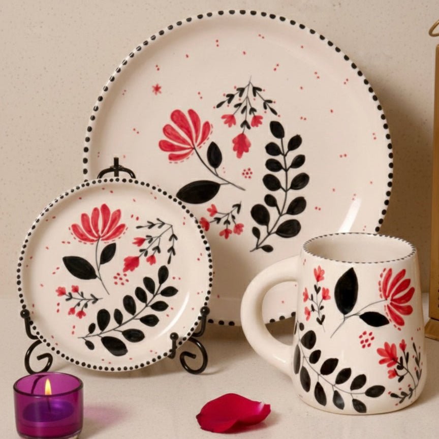 Amara Mug, Amara Quarter Plate, Amara Plate - Set of 3