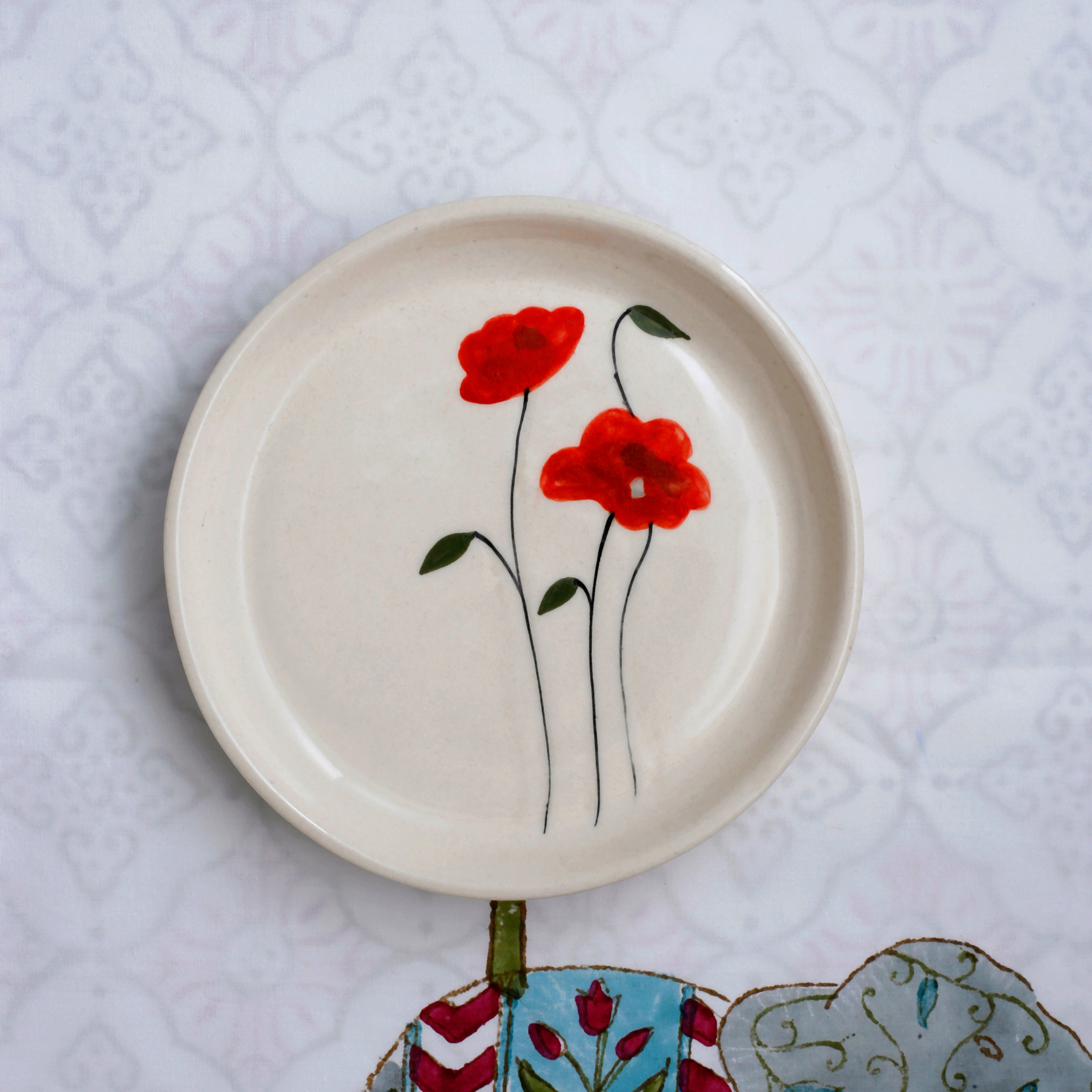 Ruby Bloom Plate - 5 Inch