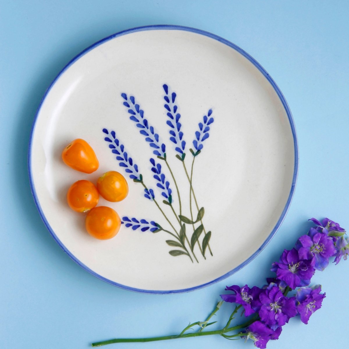 Lavender Quarter Plate - 7 Inch