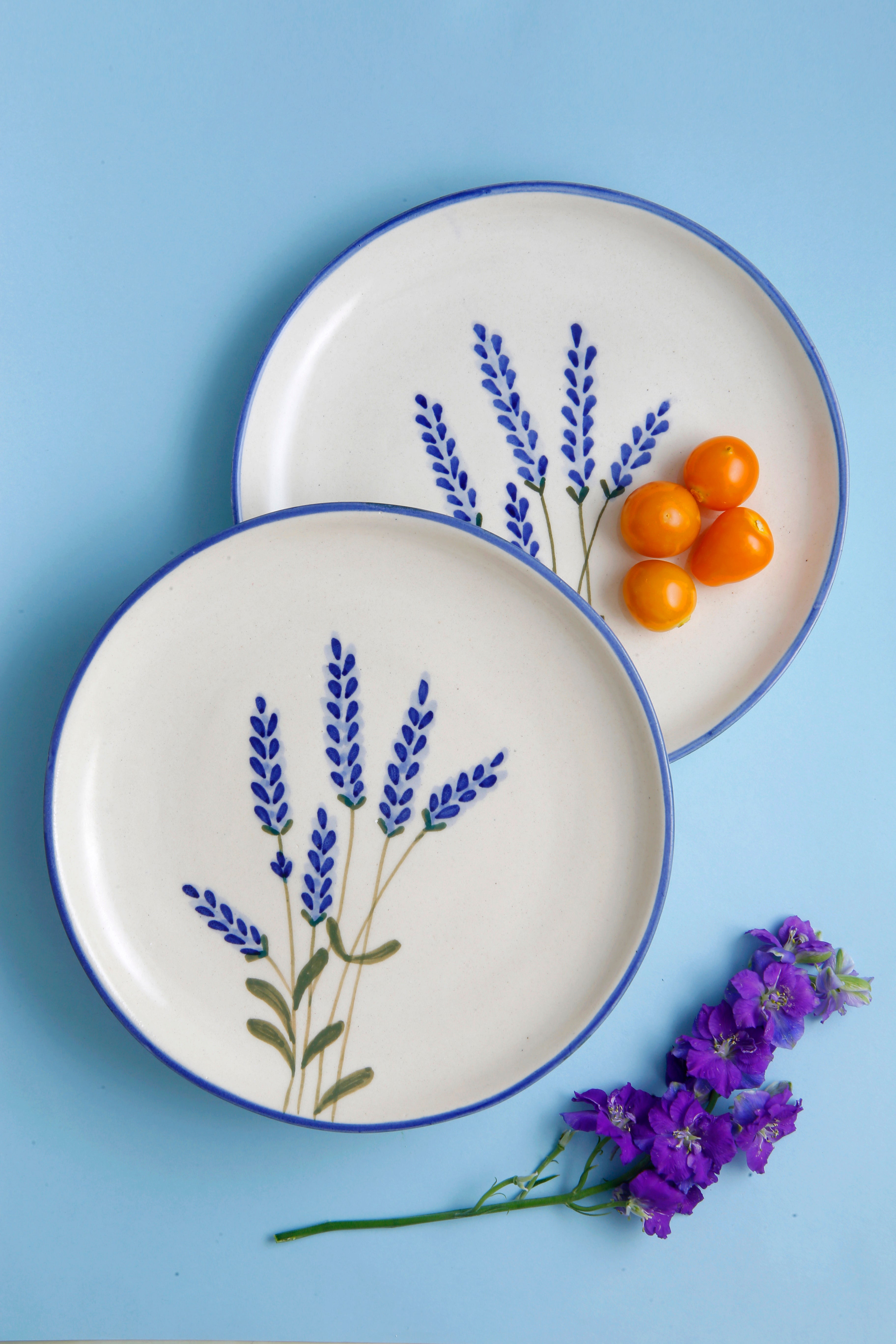 Lavender Quarter Plate - 7 Inch