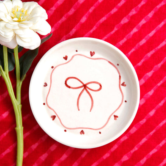 Bow Dessert & Quarter Plate Combo - 5 Inch & 7 Inch