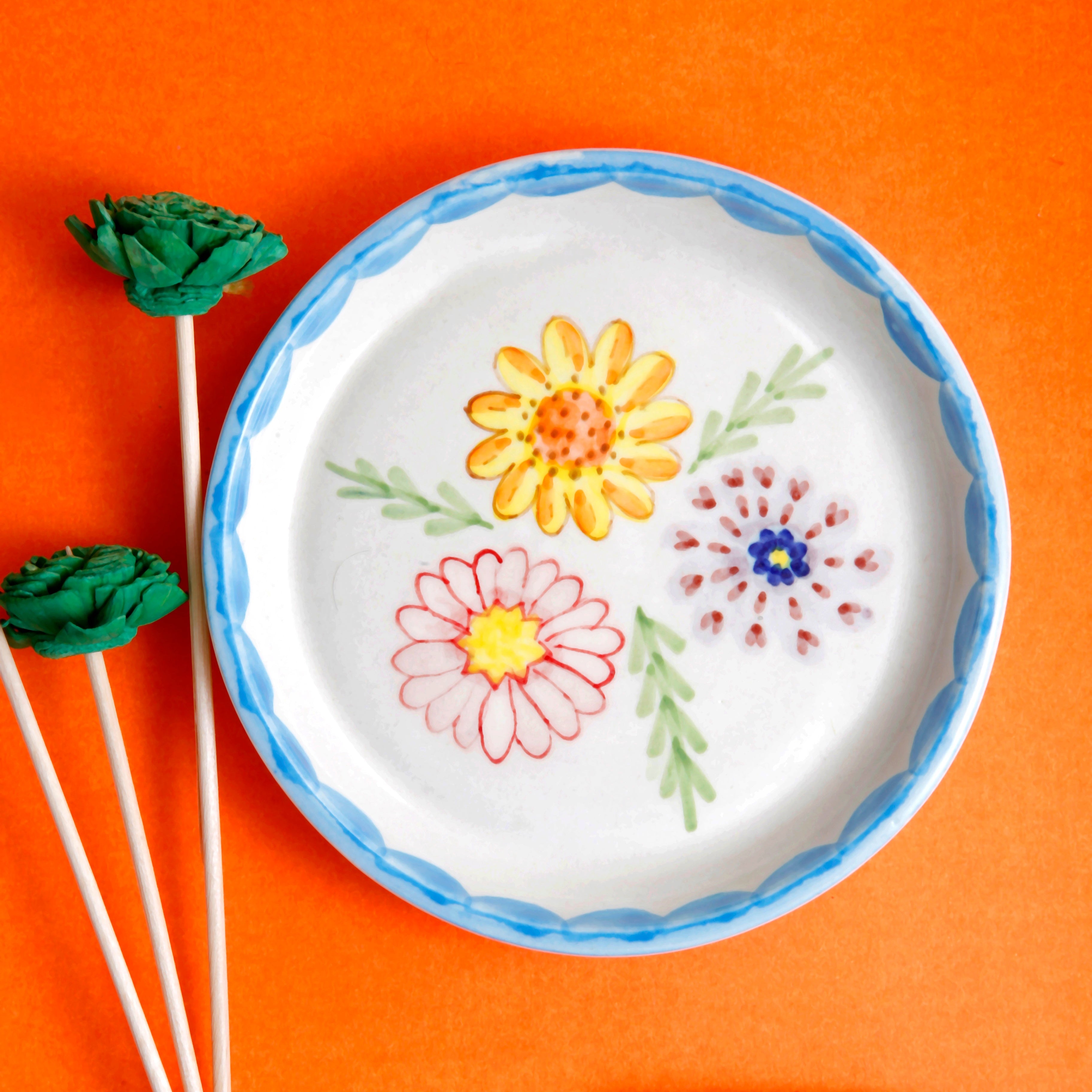 Floral Plate - 5 Inch