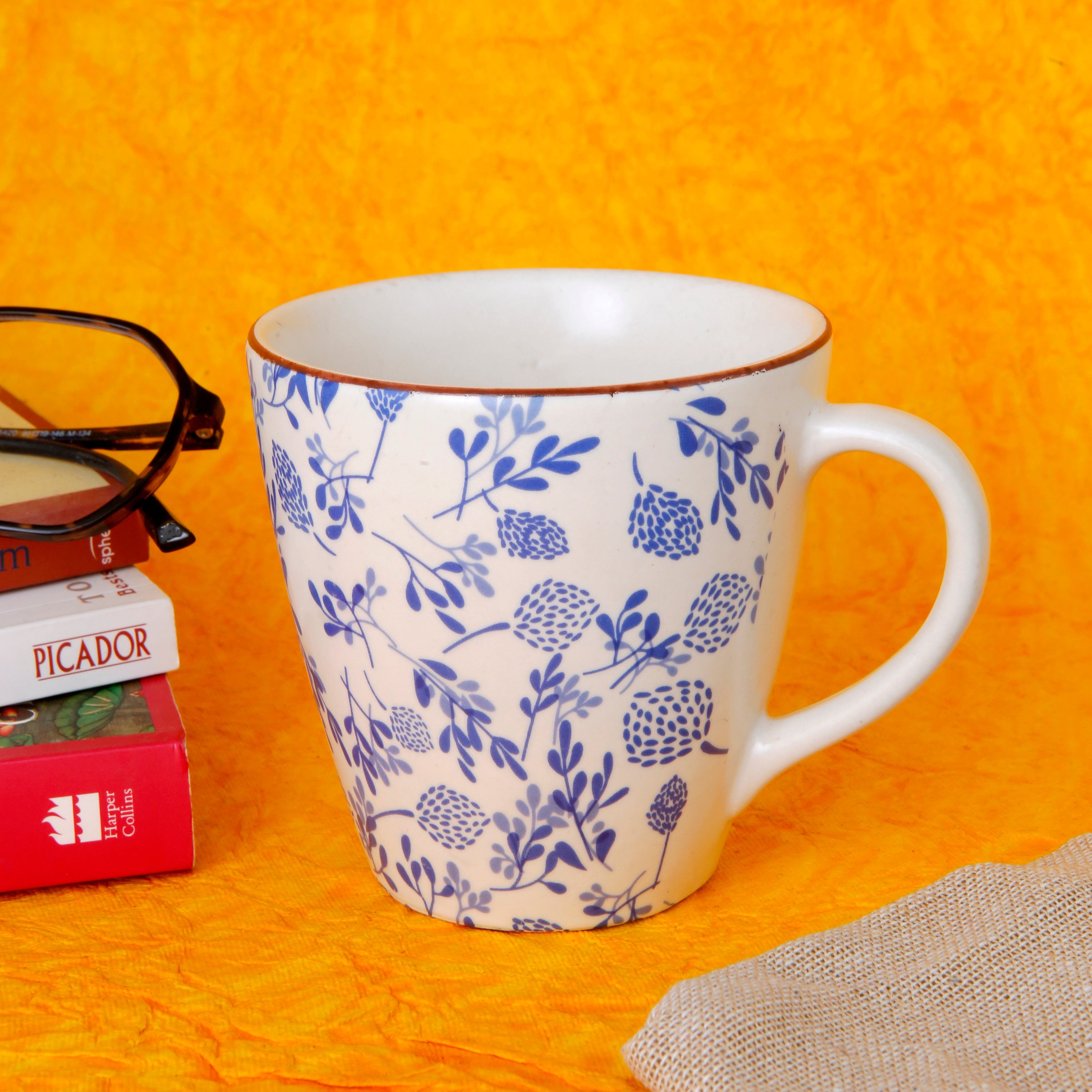 Blue Floral Mug - 250ML