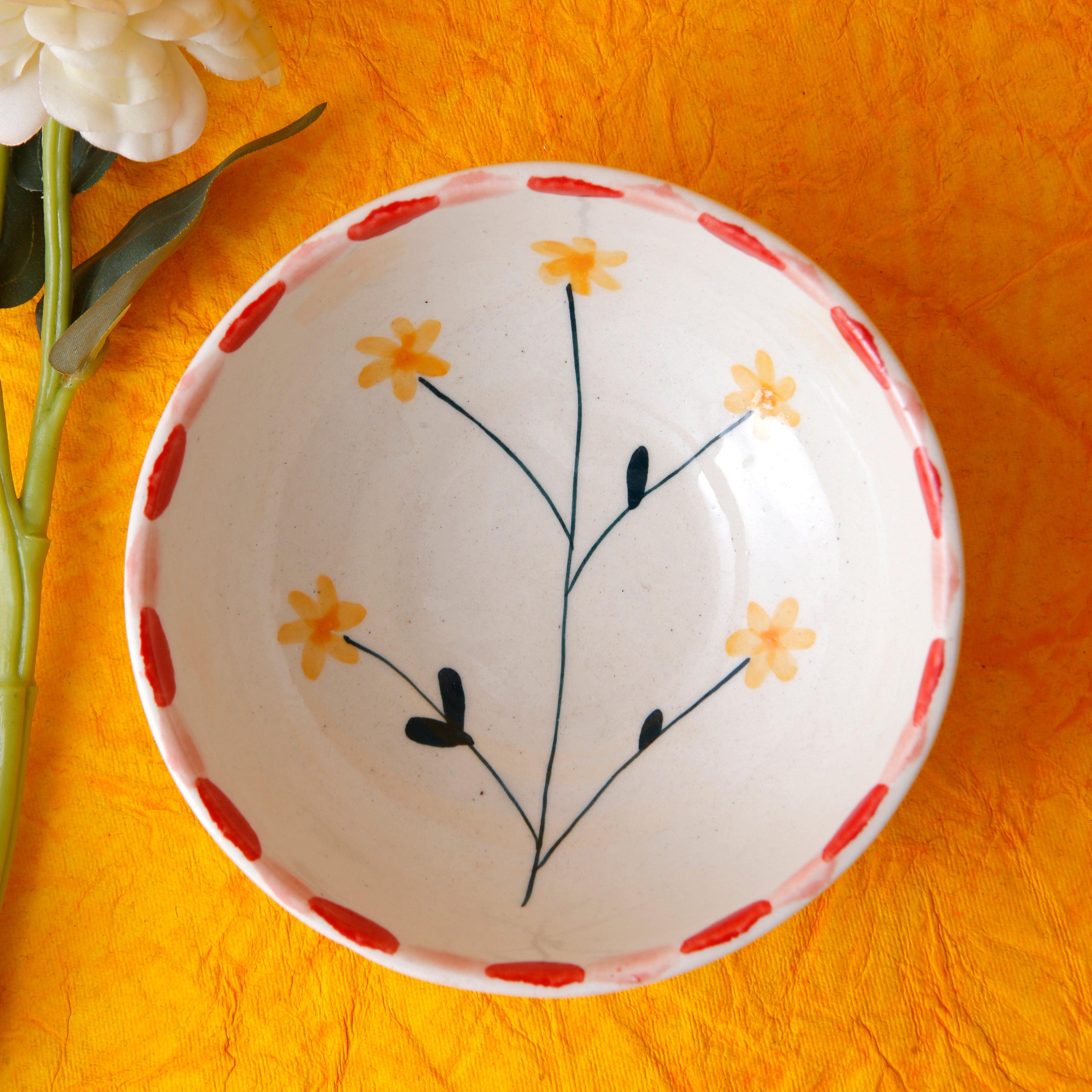 Dandelion Fruit Bowl - 5 Inch