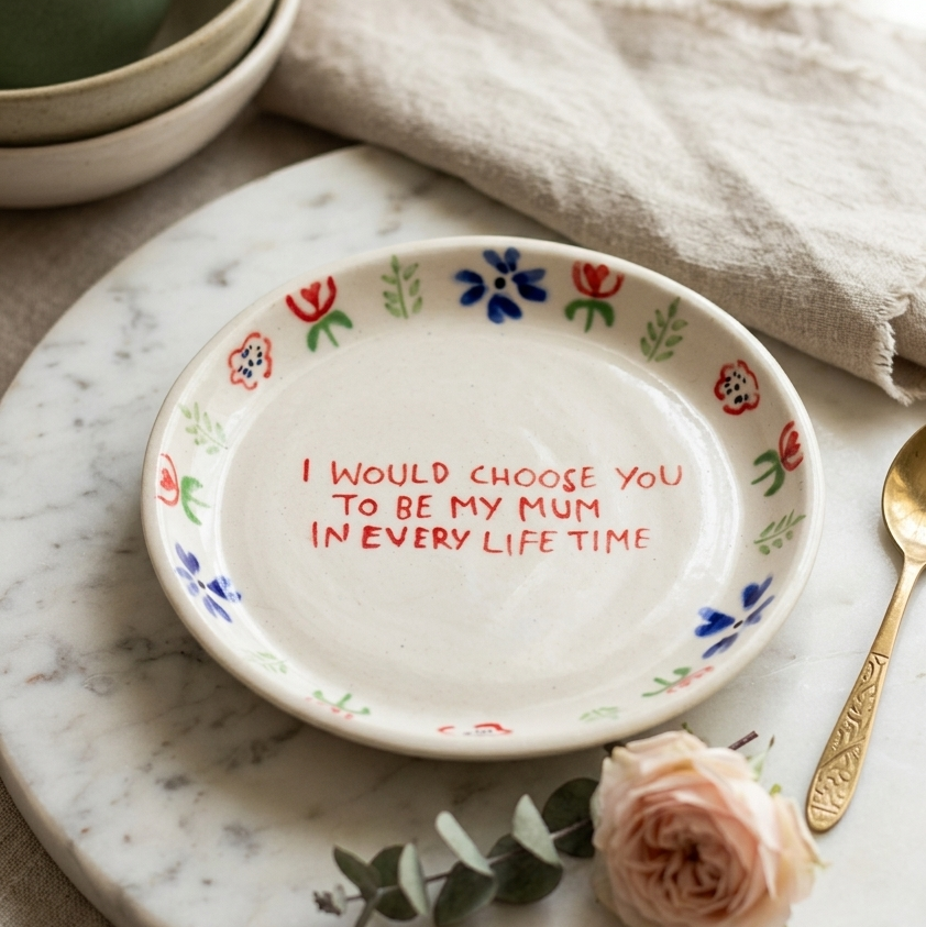 Mum Plate - 5 Inch (Set of 2)
