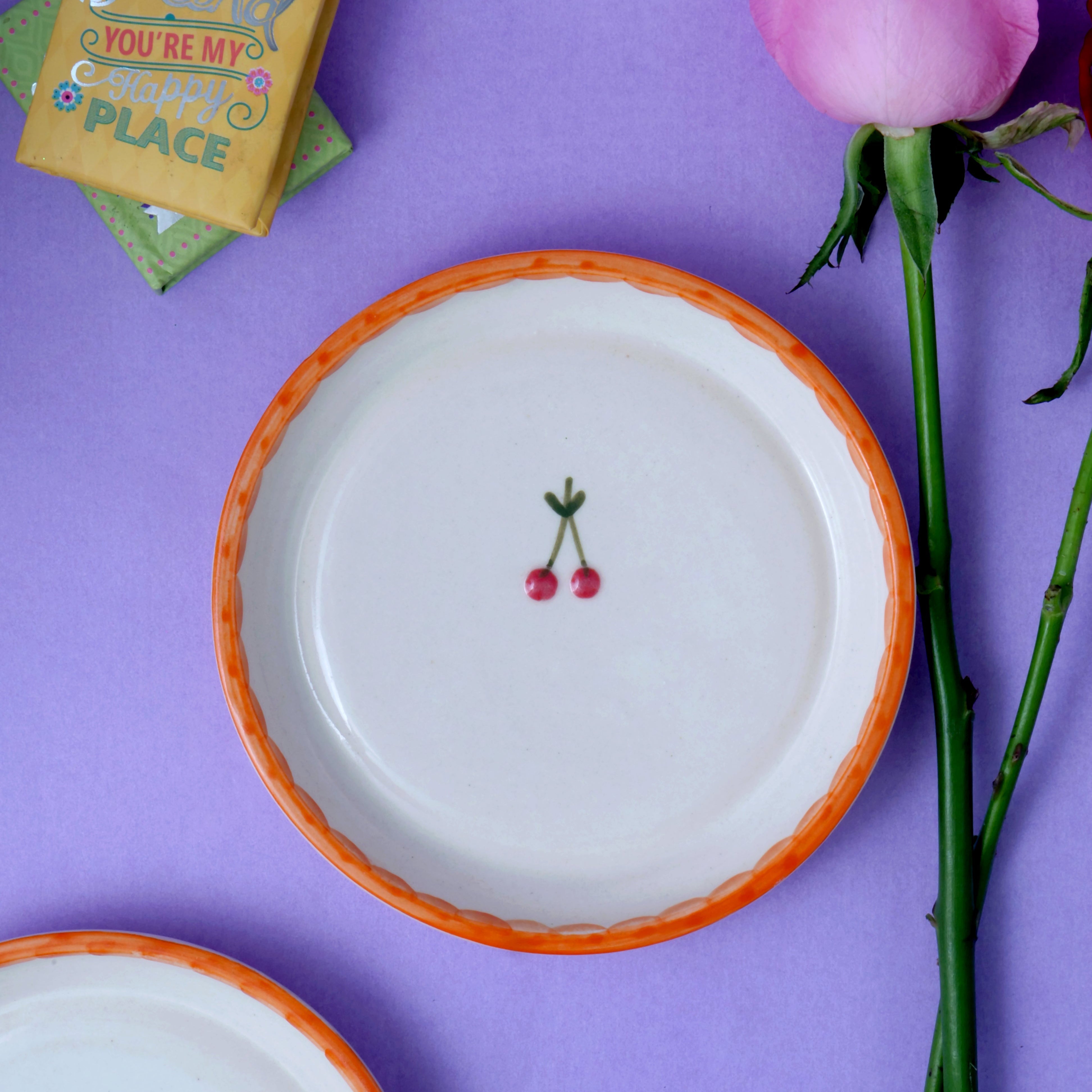 Sunkissed Cherry Plate - 5 Inch (Set of 2)