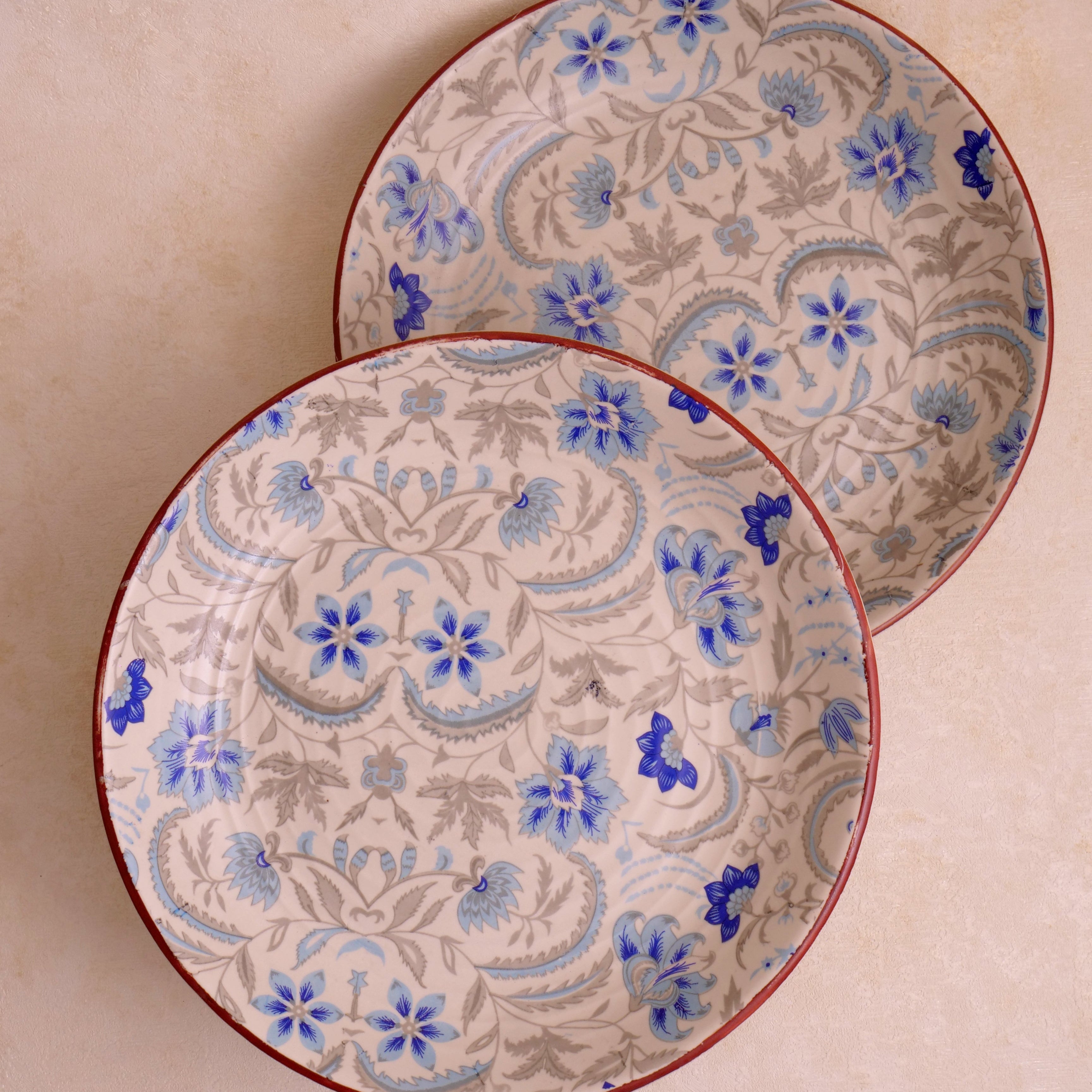 Blue Flower Salad Plate - 10 Inch (Set of 2)