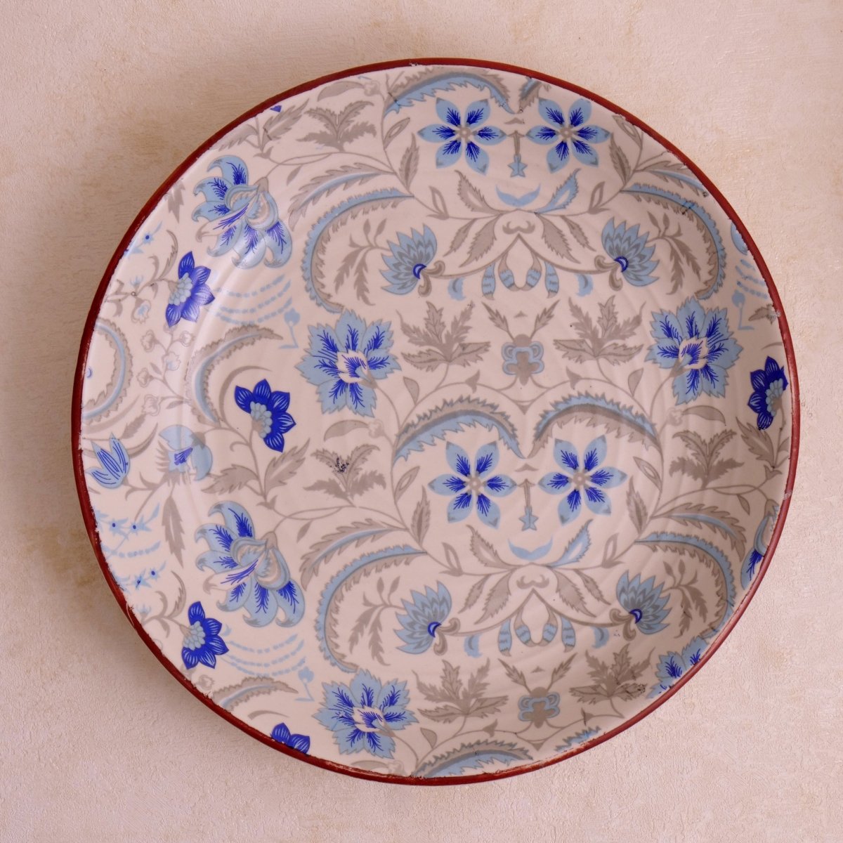 Blue Flower Salad Plate - 10 Inch