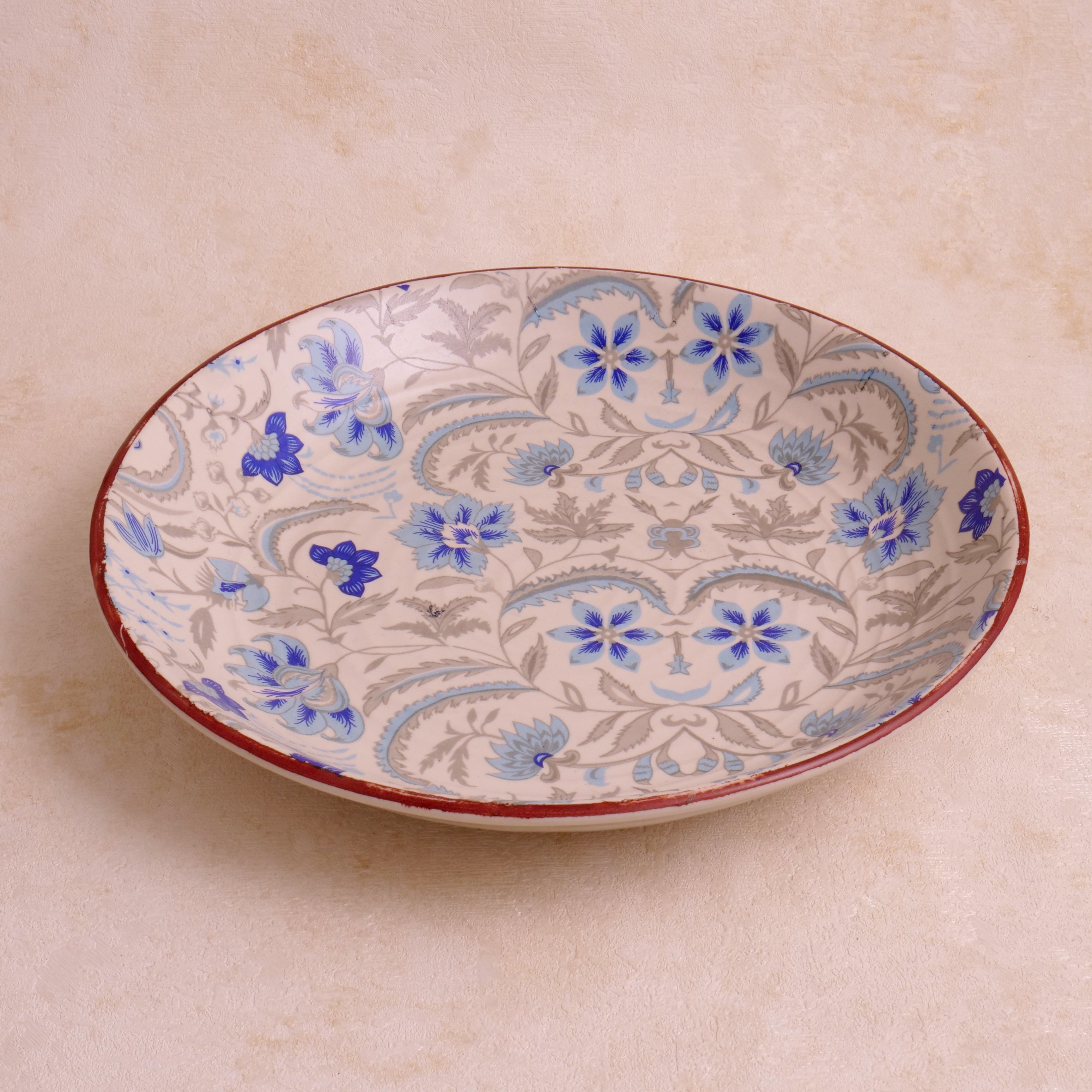 Blue Flower Salad Plate - 10 Inch (Set of 2)