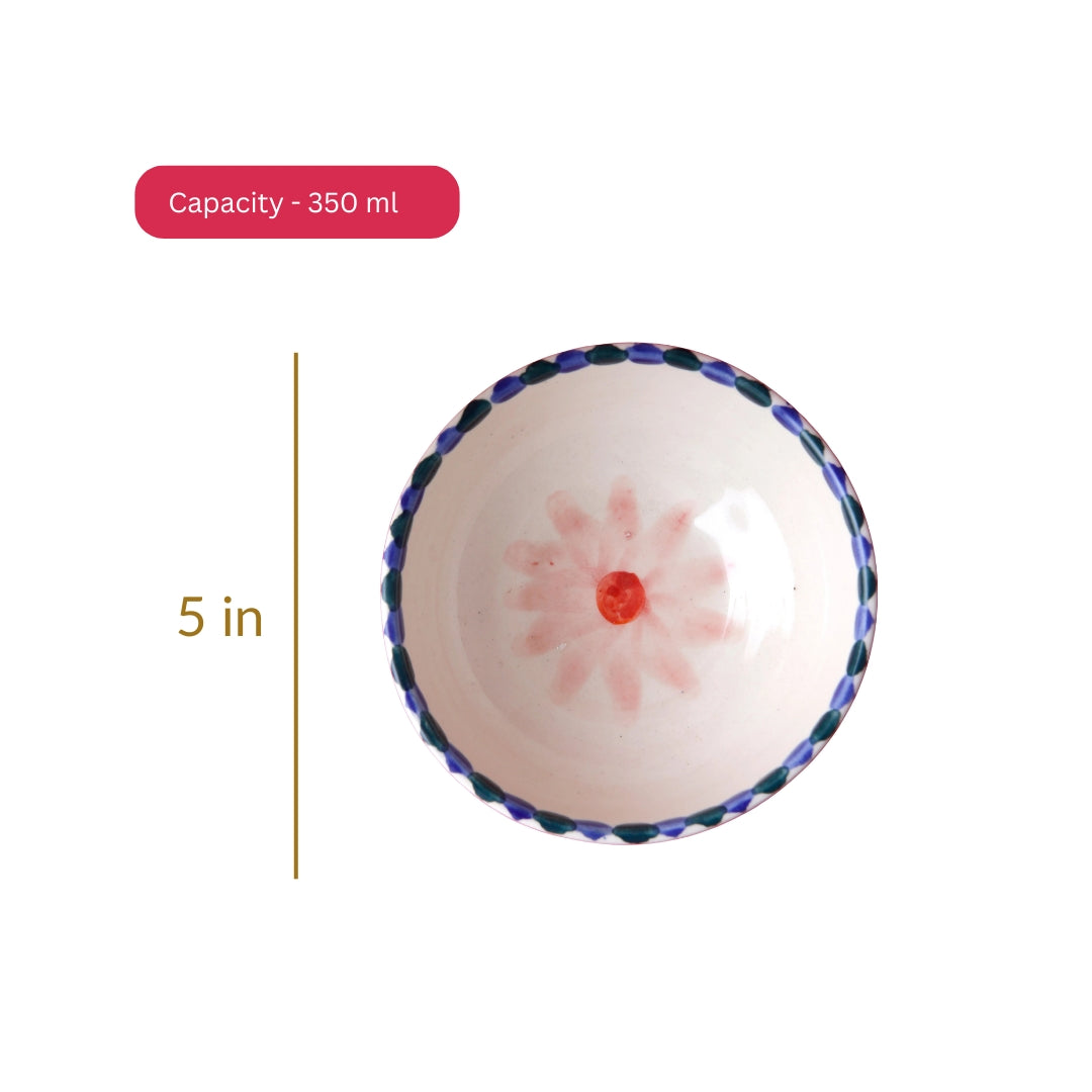 Blush Bloom Fruit Bowl - 5 Inch