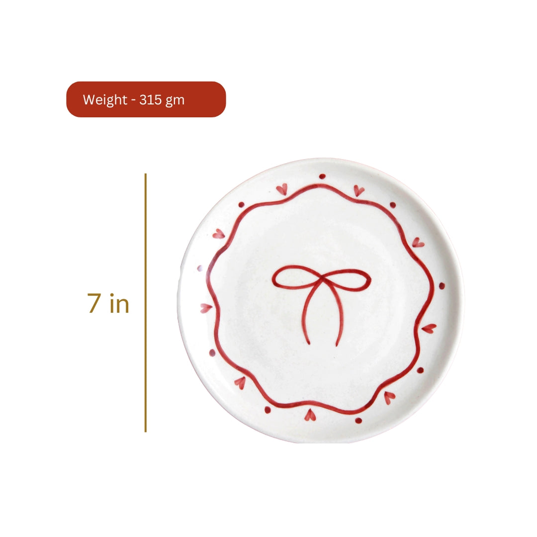 Bow Quarter Plate - 7 Inch