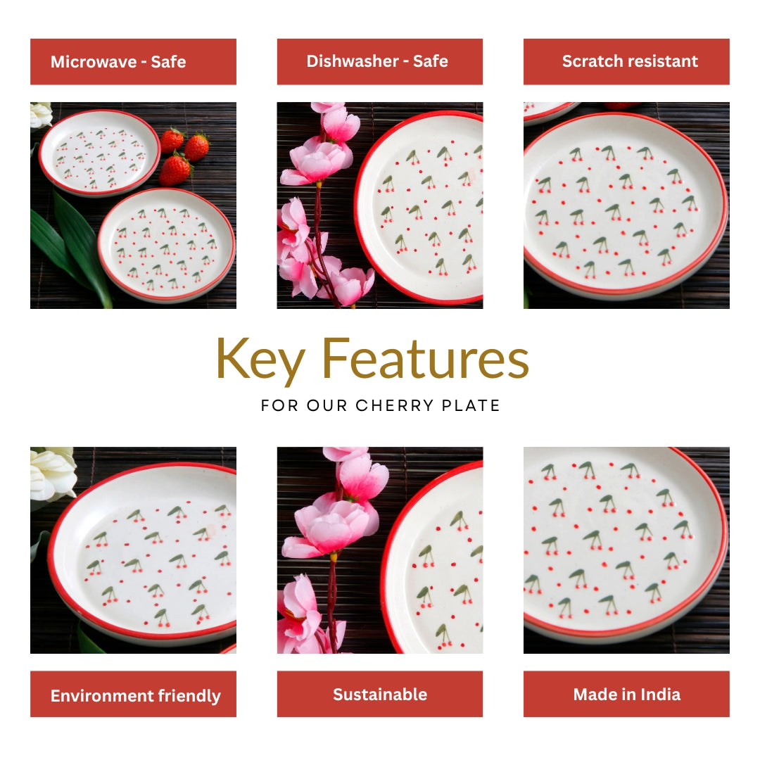 Cherry Plate - 5 Inch