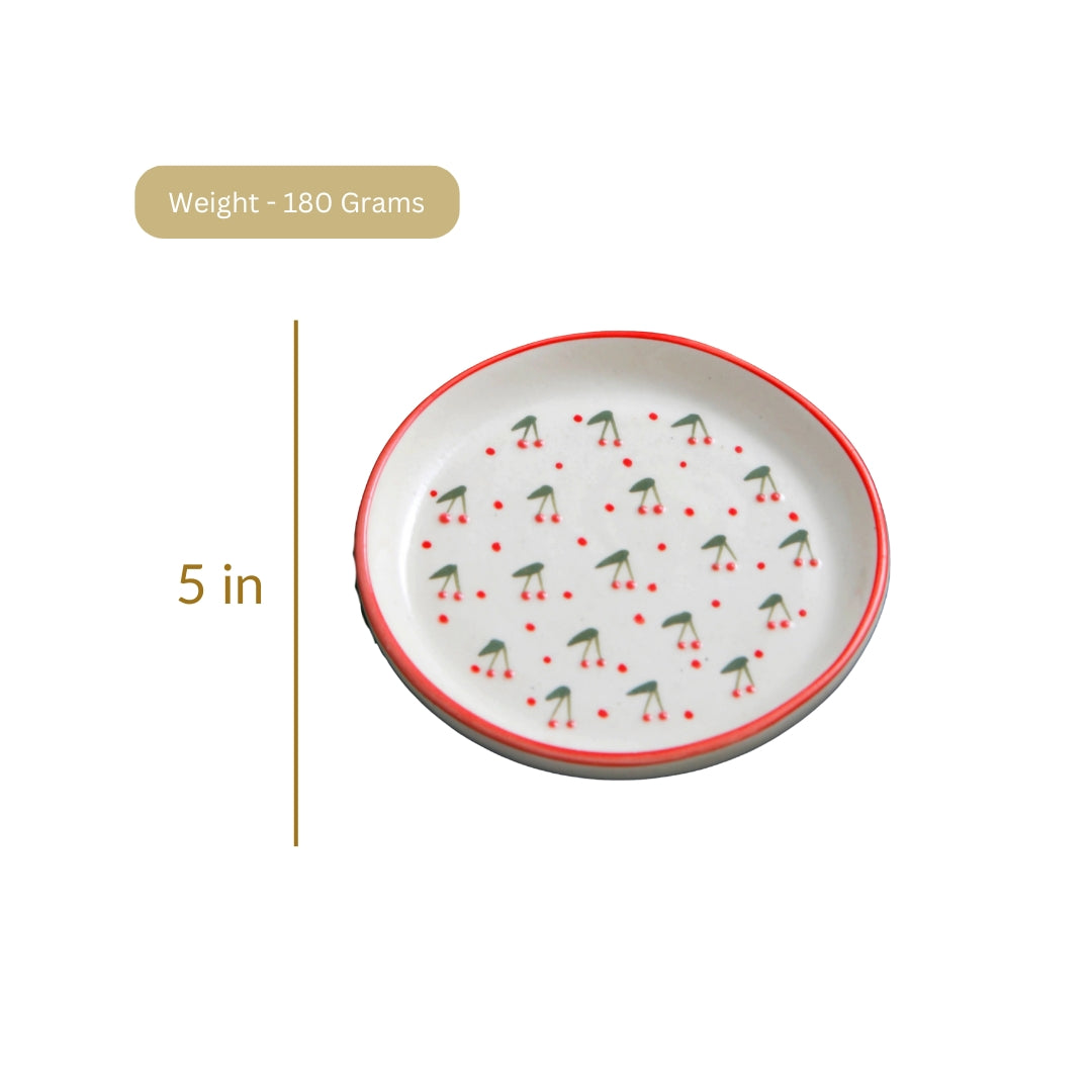Cherry Plate - 5 Inch
