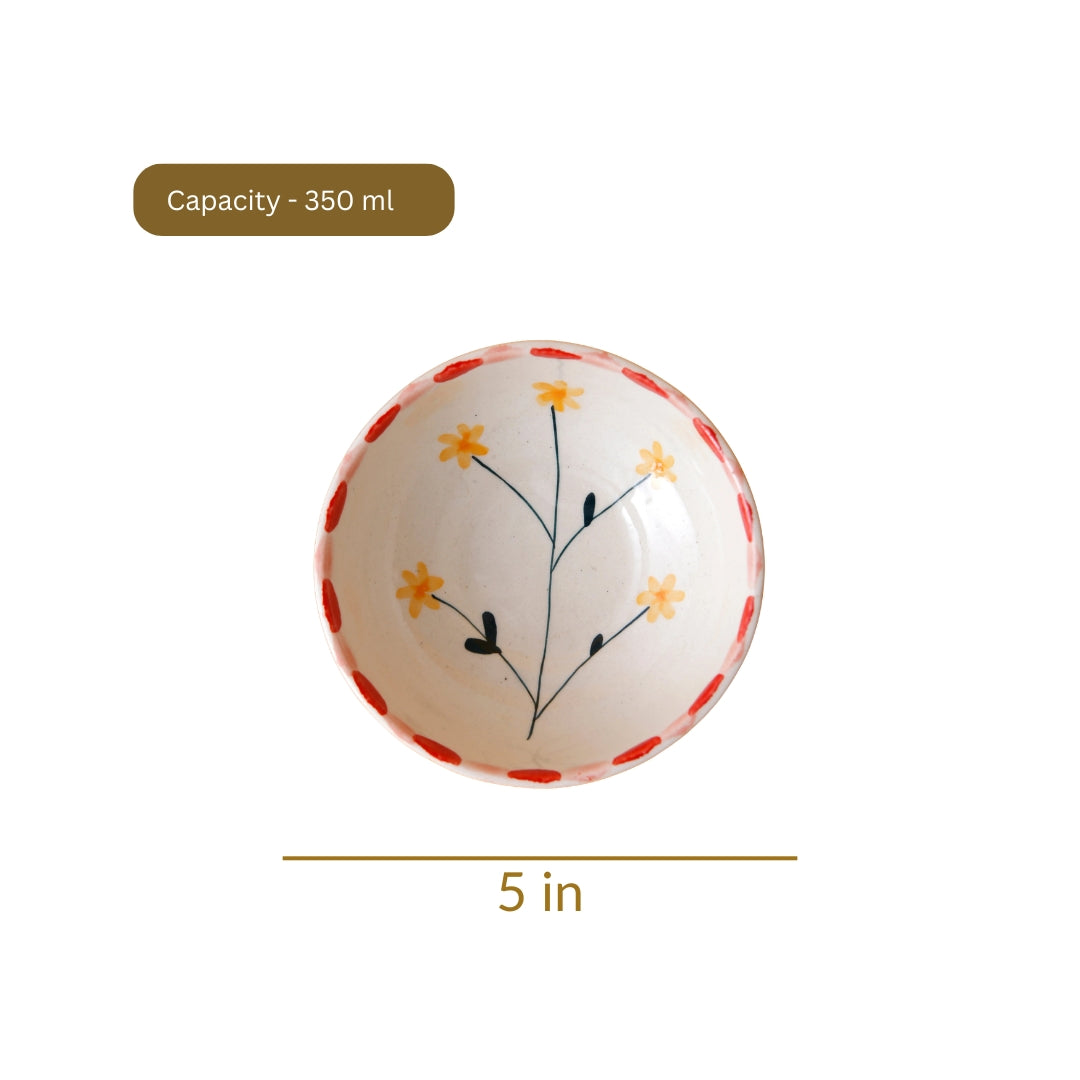Dandelion Fruit Bowl - 5 Inch (Set of 2)