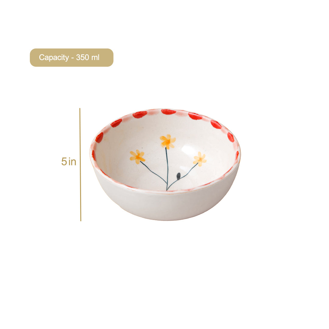 Dandelion Fruit Bowl - 5 Inch