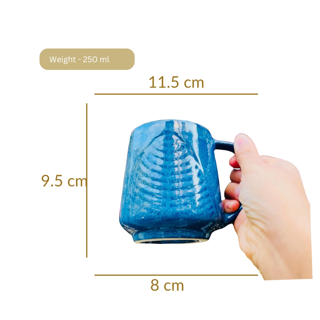 Diamond Shape Leaf Mug - 250ML