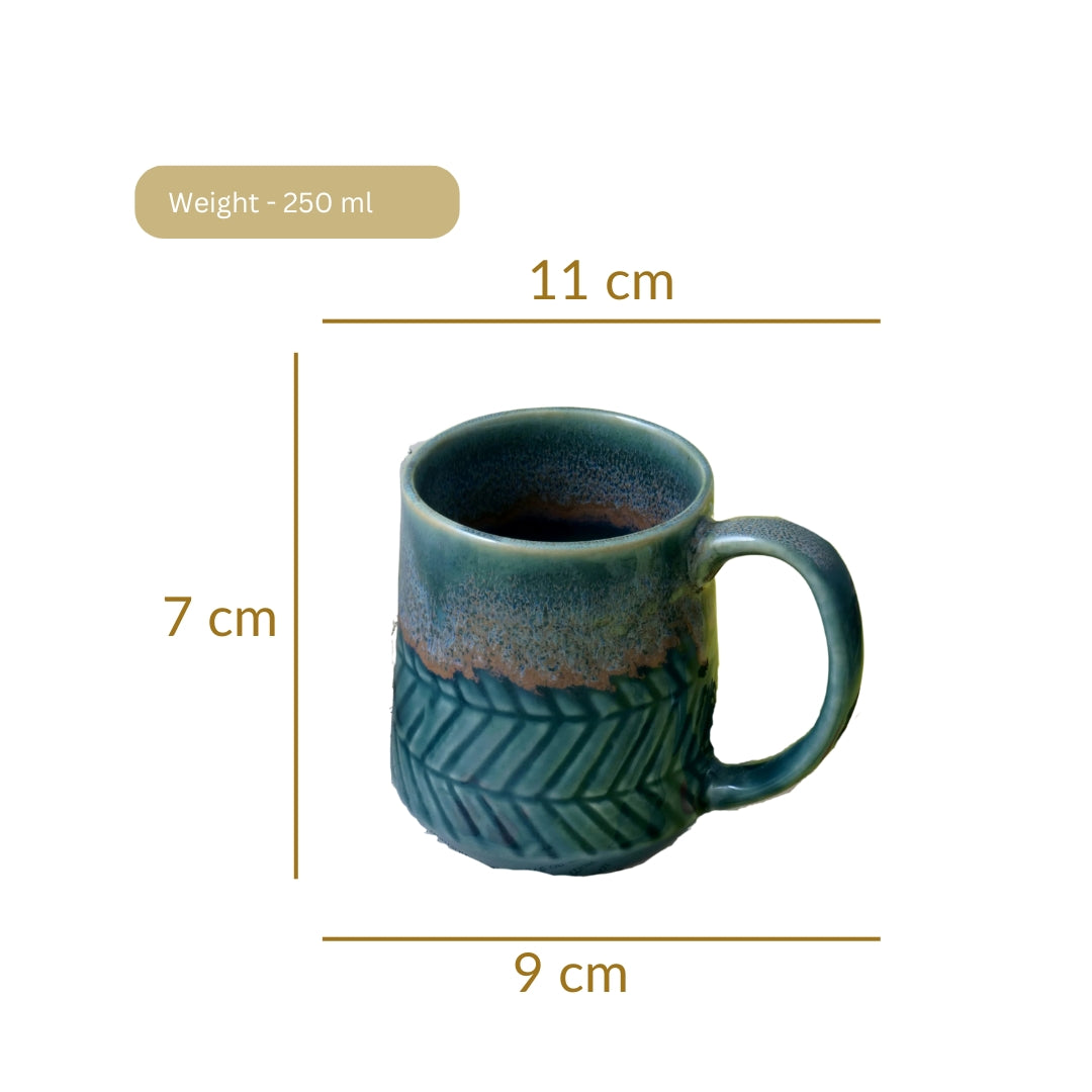 Dripping Emerald Green Mug
