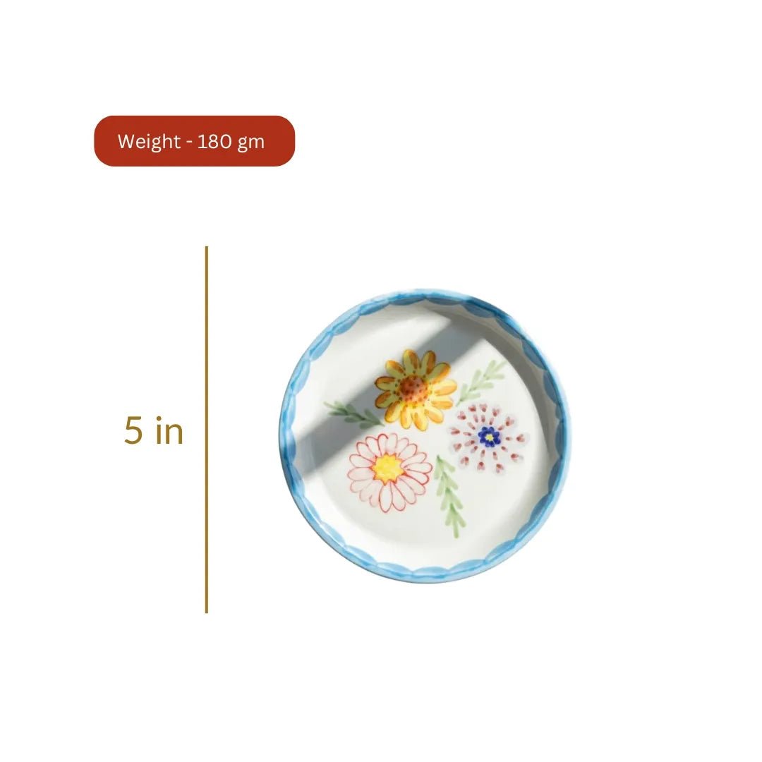 Floral Plate - 5 Inch