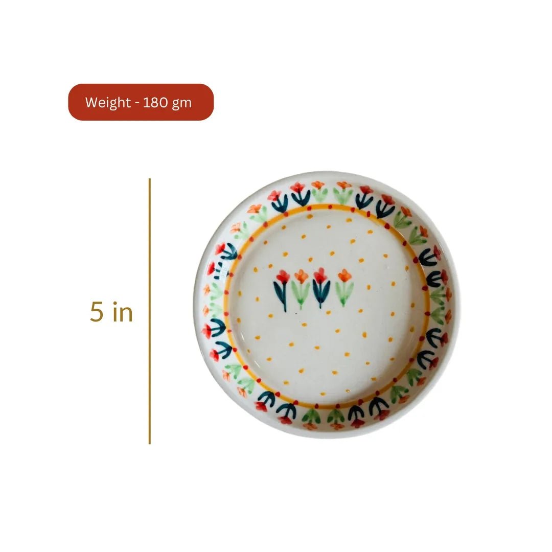 Flower Garden Plate - 5 Inch