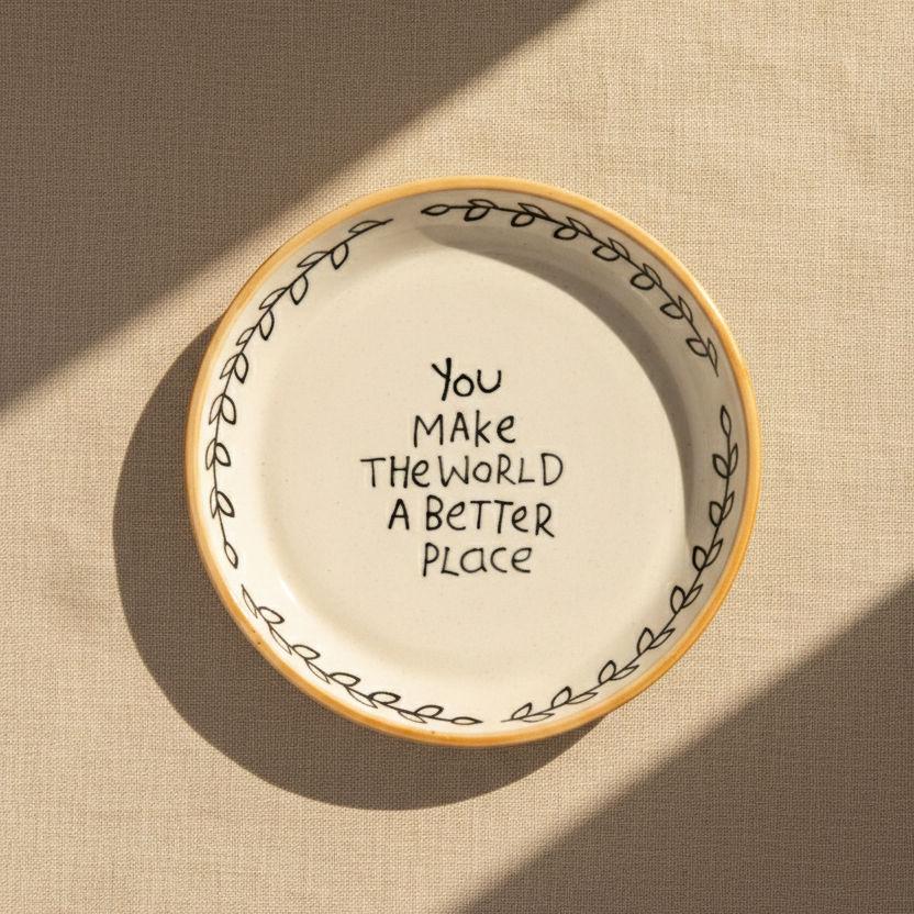 World a Better Place Plate - 5 Inch