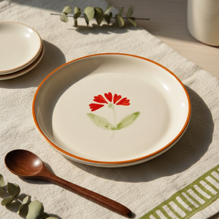 Autumn Blossom Plate - 5 Inch (Set of 2)