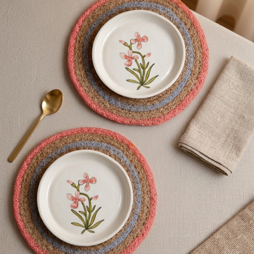 Floral Bliss Plate - 5 Inch (Set of 2)