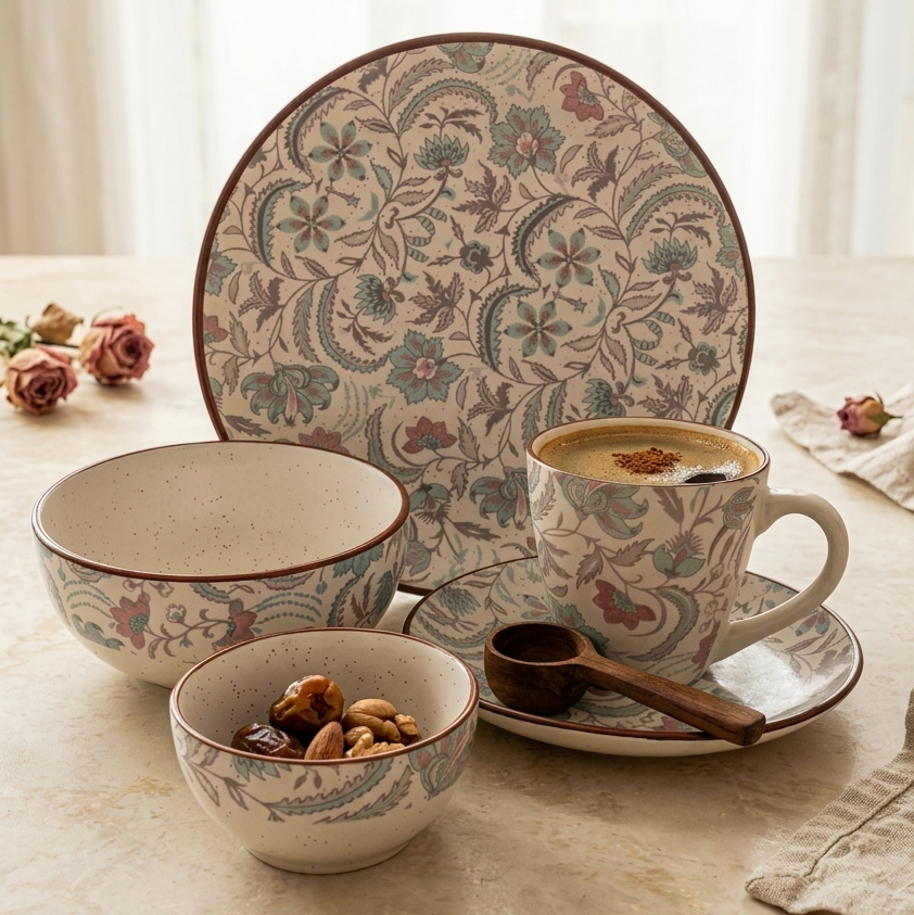 Vintage Garden Dinner Set - 26 pcs