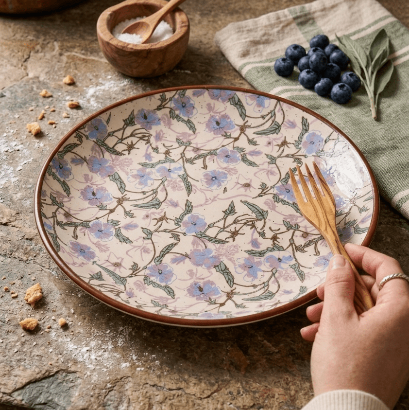 Ocean Blue Quarter Plate - 7 Inch