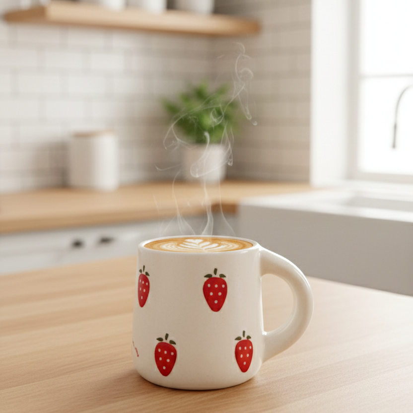 Long Strawberry Mug - 250ML