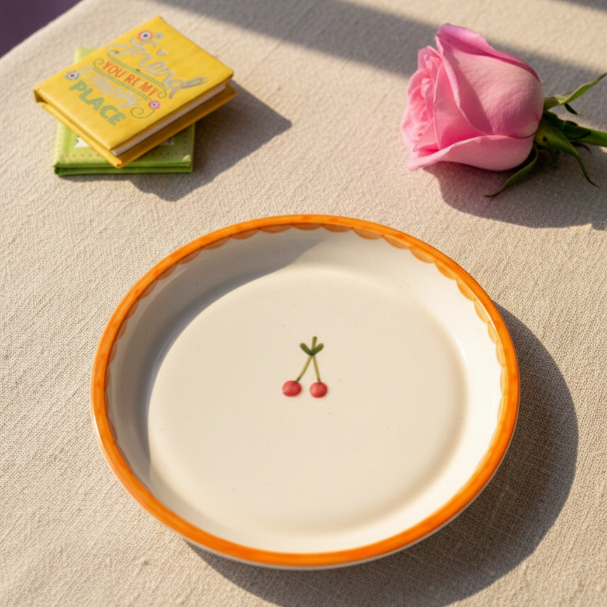 Sunkissed Cherry Plate - 5 Inch (Set of 2)