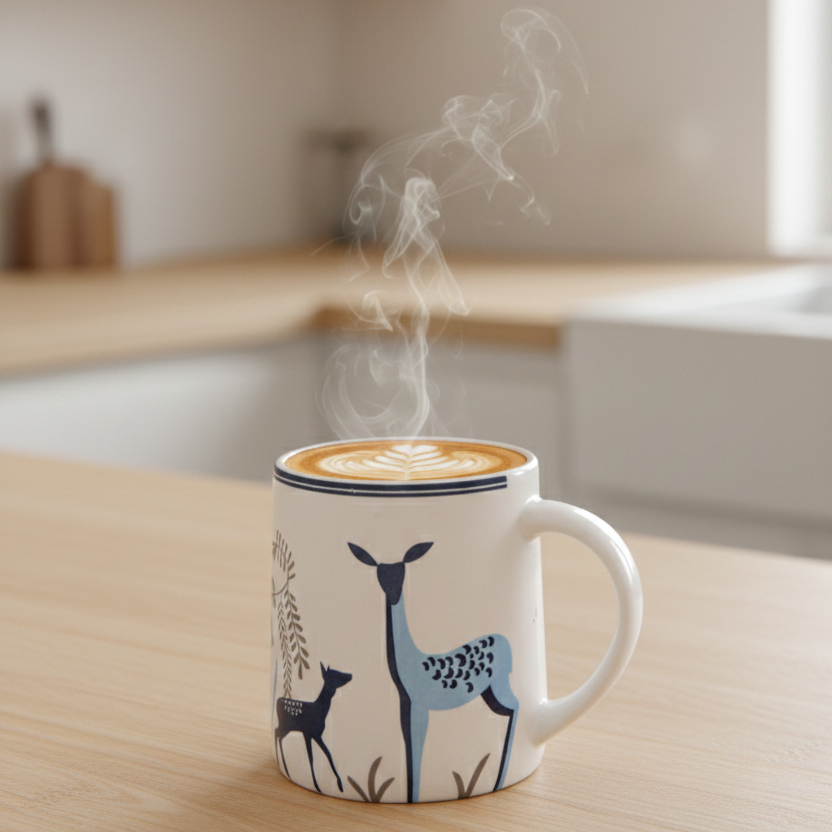 Blue Deer Mug - 250ML