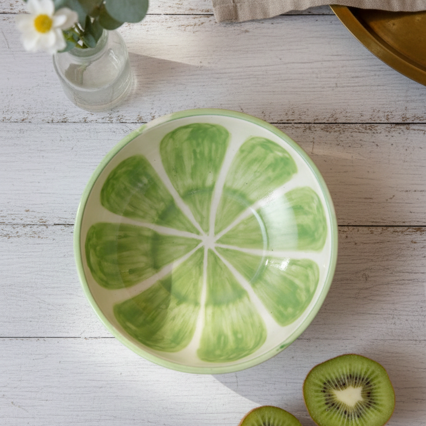 Zesty Green Fruit Bowl - 5 Inch (Set of 2)