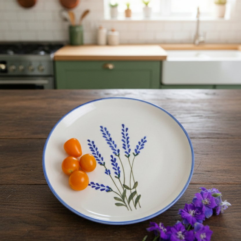 Lavender Quarter Plate - 7 Inch (Set of 2)