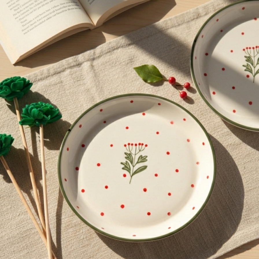 Dainty Bloom Plate - 5 Inch (Set of 2)