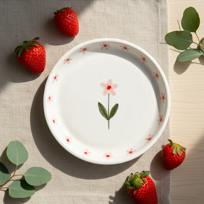 Sakura Pink Plate - 5 Inch