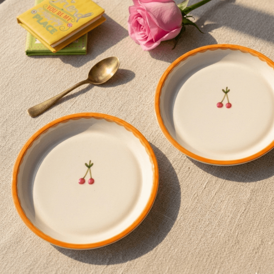 Sunkissed Cherry Plate - 5 Inch
